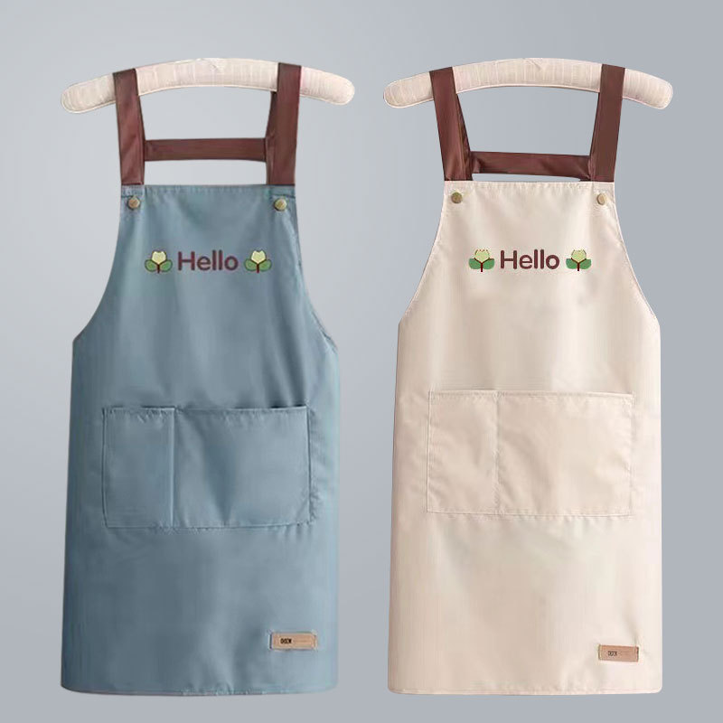 Camping Cooking Apron - Kitchen Apron Waterproof Oilproof Convenient Pocket