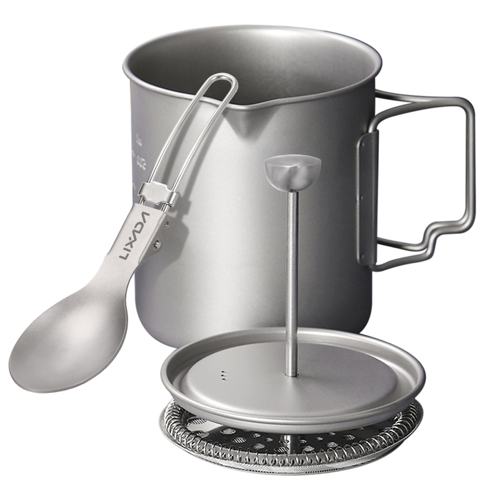 Camping Cooking Gadgets - Lixada 750ml Titanium Coffee Cup Mug