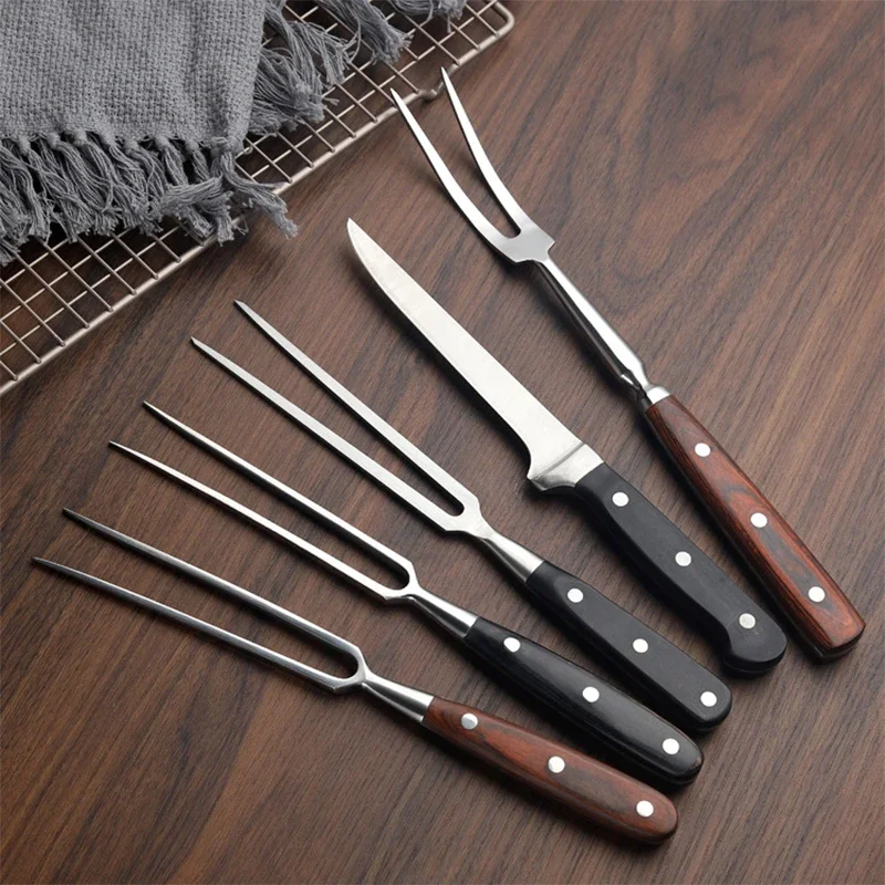 Camping Cooking Candle - Barbecue Fork Beef Grill Tools BBQ