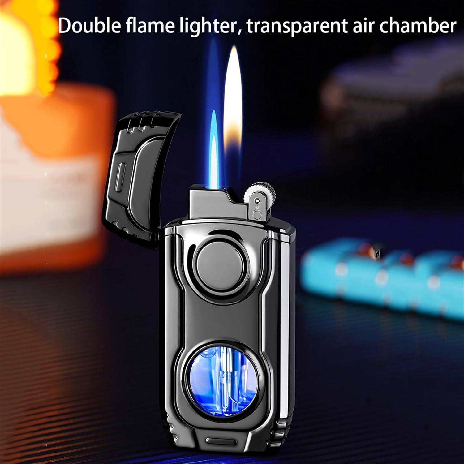 Camping Cooking Flame - Butane-free, Windproof Lighter, Direct-flame Type, Adjustable
