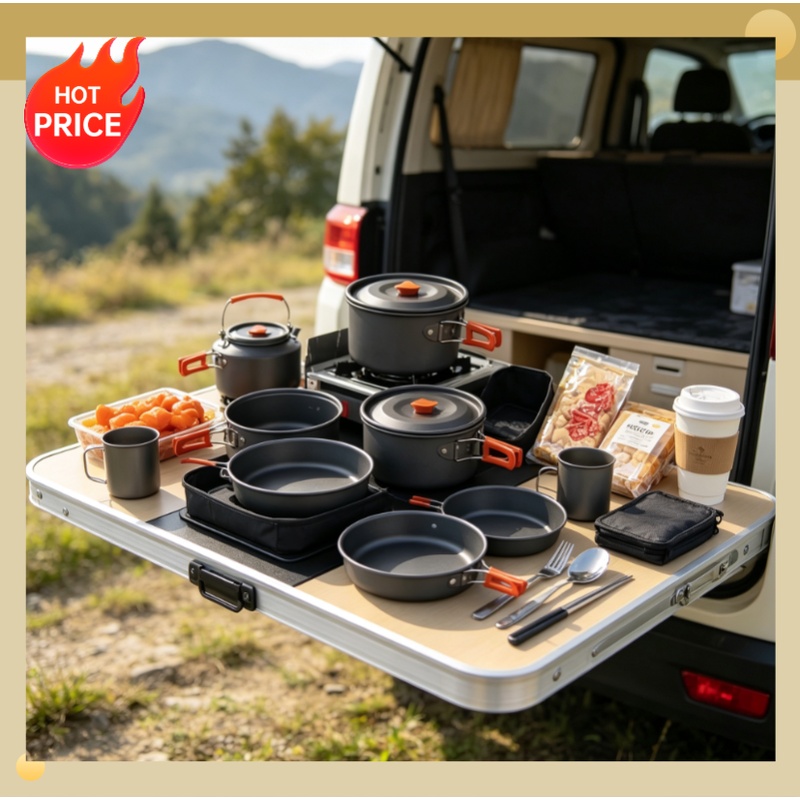 Camping Cooking Candle - Camping Cooking set Camping Cookware Travel