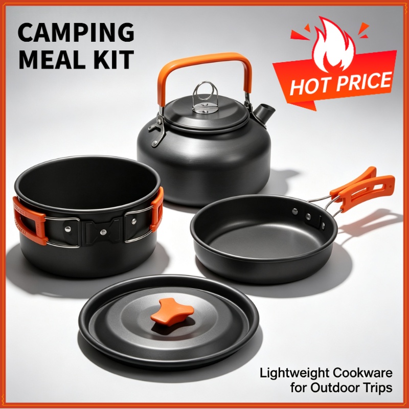 Camping Cooking Pots And Pans - Camping Cooking set Camping Cookware Travel