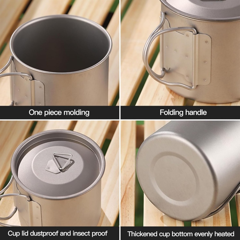 Titanium Camping Mug with Fold - Camping Cooking Sets review and price