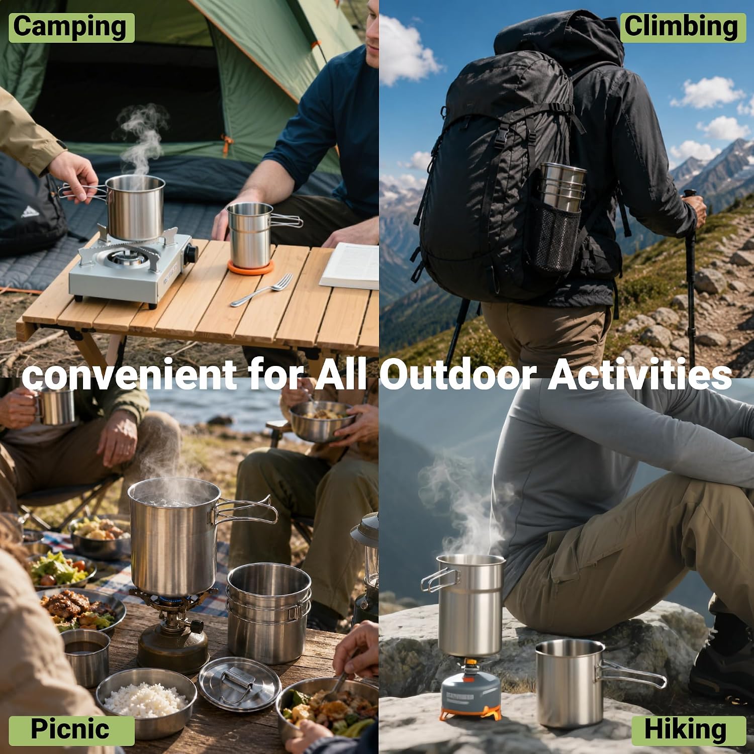 Foldable Camping Cups Mugs Cam - Camping Cooking Sets review and price