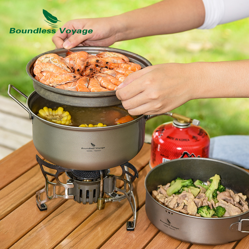 Boundless Voyage Titanium Stea - Camping Cooking Pots And Pans review and price