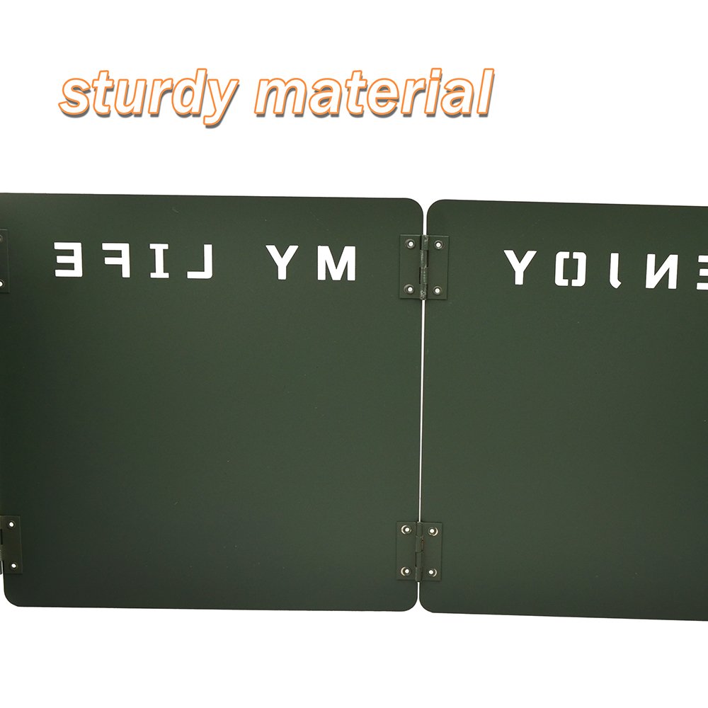 4-Section Folding Gas Stove Wi - Camping Cooking Windscreen review and price