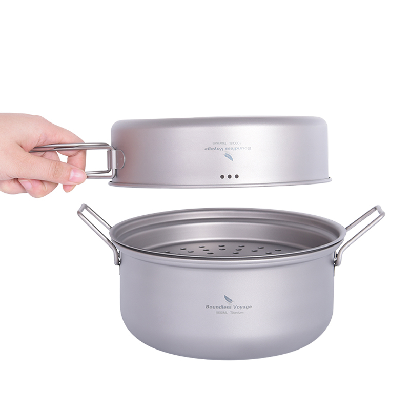 Boundless Voyage Titanium Stea - Camping Cooking Pots And Pans review and price
