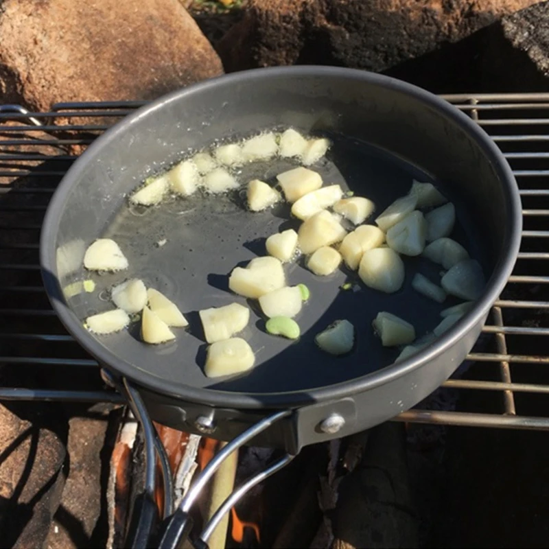Portable Frying Pan with Stora - Camping Cooking Sets review and price