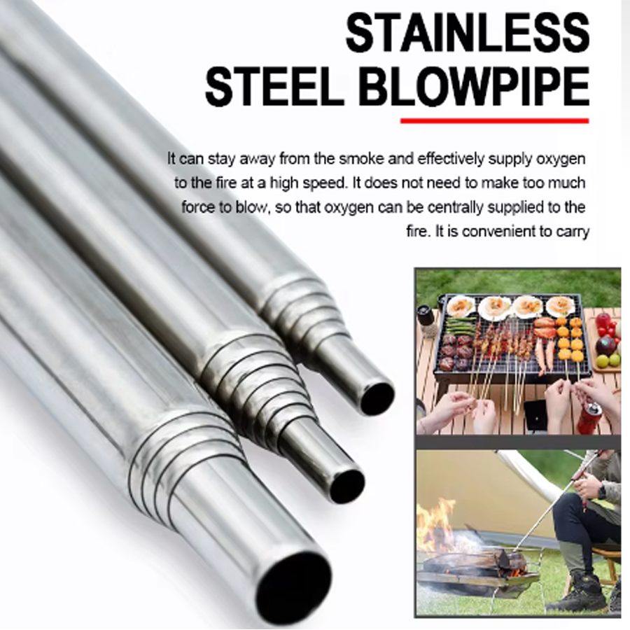 Stainless Steel Blowpipe Pocke - Camping Cooking Gadgets review and price