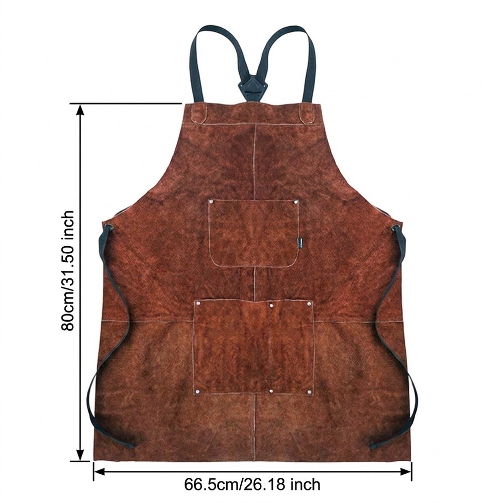 /Brown /Split /Cowhide Leather - Camping Cooking Apron review and price