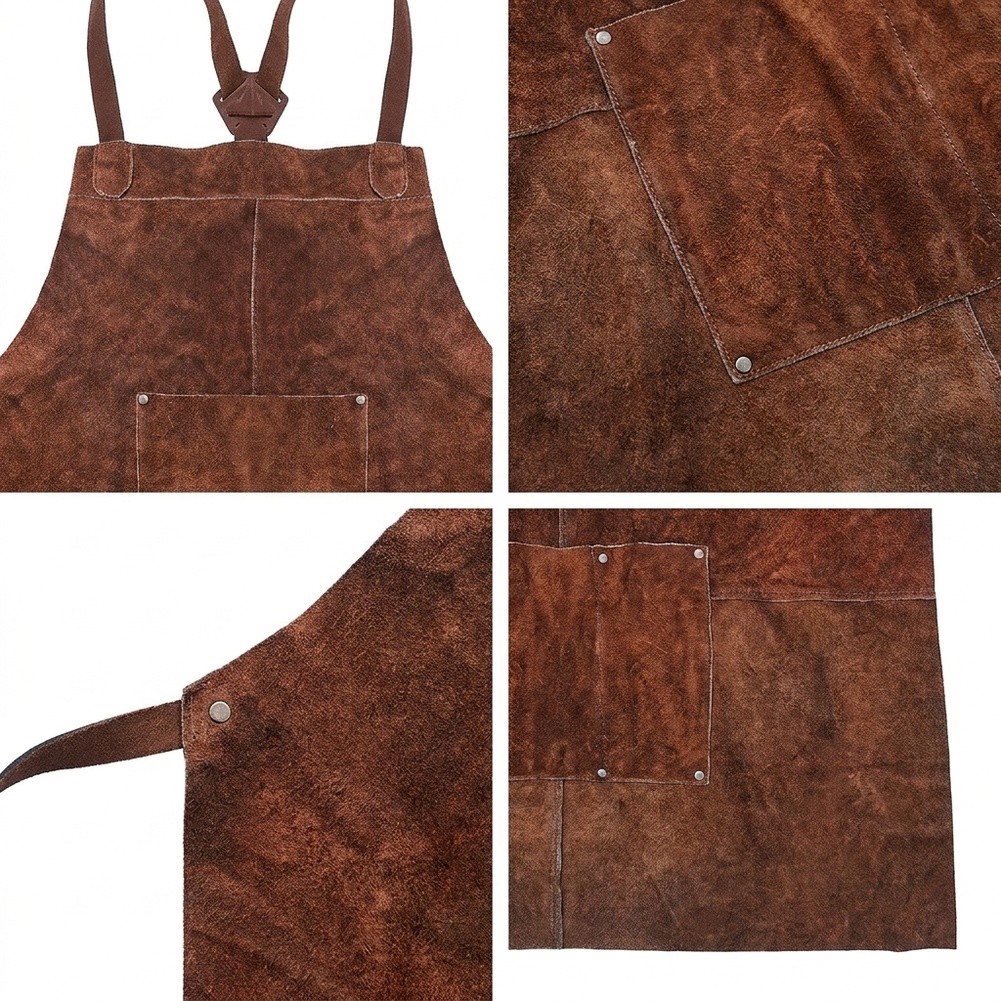 /Brown /Split /Cowhide Leather - Camping Cooking Apron review and price