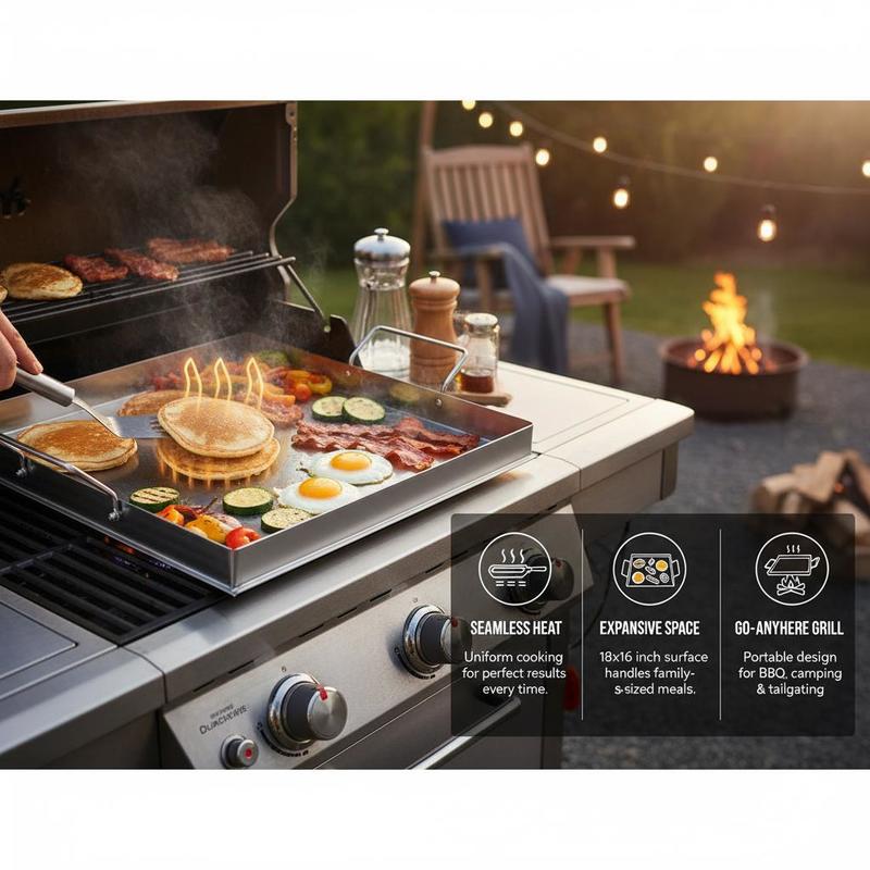 Universal Flat Top Griddle 18x - Camping Cooking Sets review and price