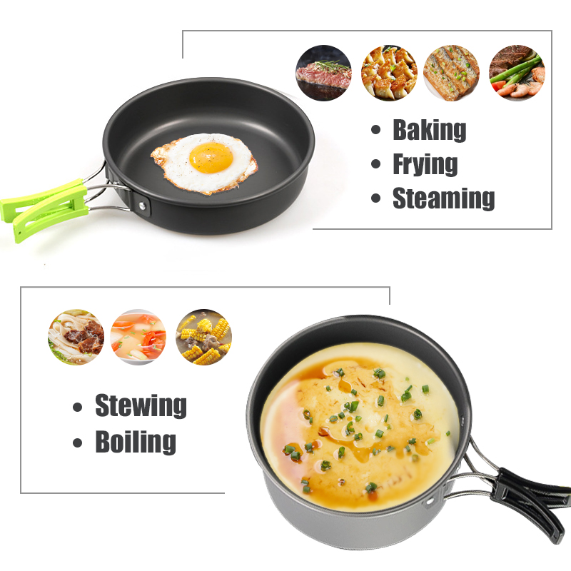 WESTTUNE Camping Cookware Kit  - Camping Cooking Pots And Pans review and price