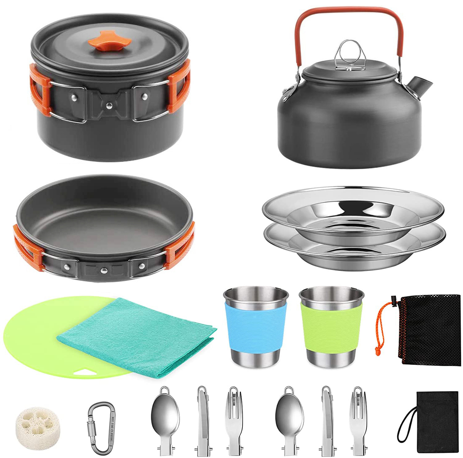 Complete 2-3 Person Camping Co - Camping Cooking Pots And Pans review and price