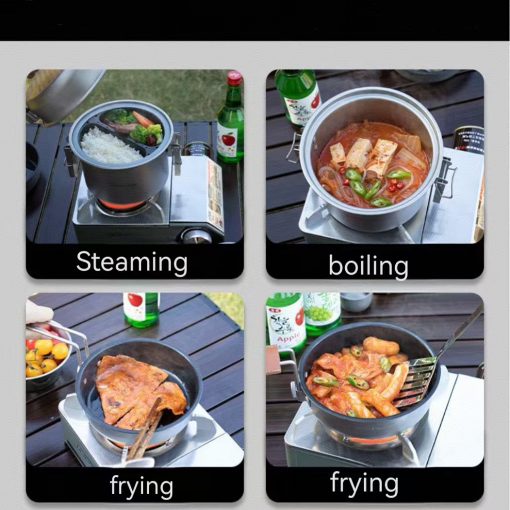 Outdoor Camping Micro Pressure - Camping Cooking Frying Pan review and price