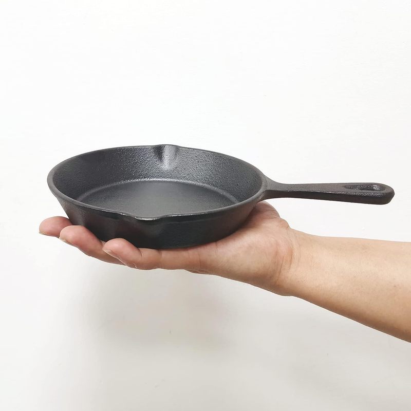 6 Inch Cast Iron Skillet, Fryi - Camping Cooking Frying Pan review and price