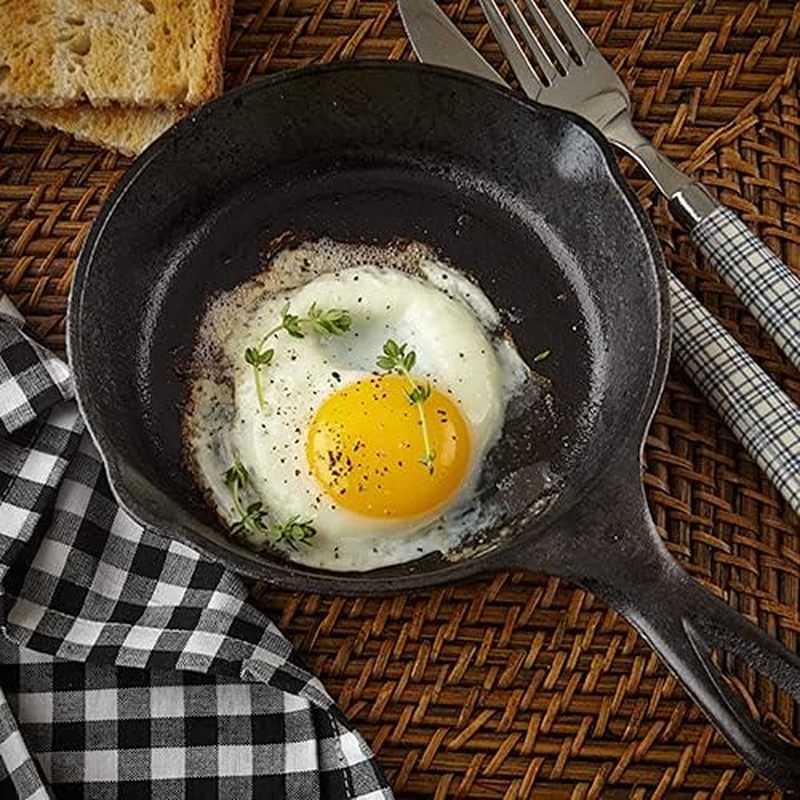 6 Inch Cast Iron Skillet, Fryi - Camping Cooking Frying Pan review and price