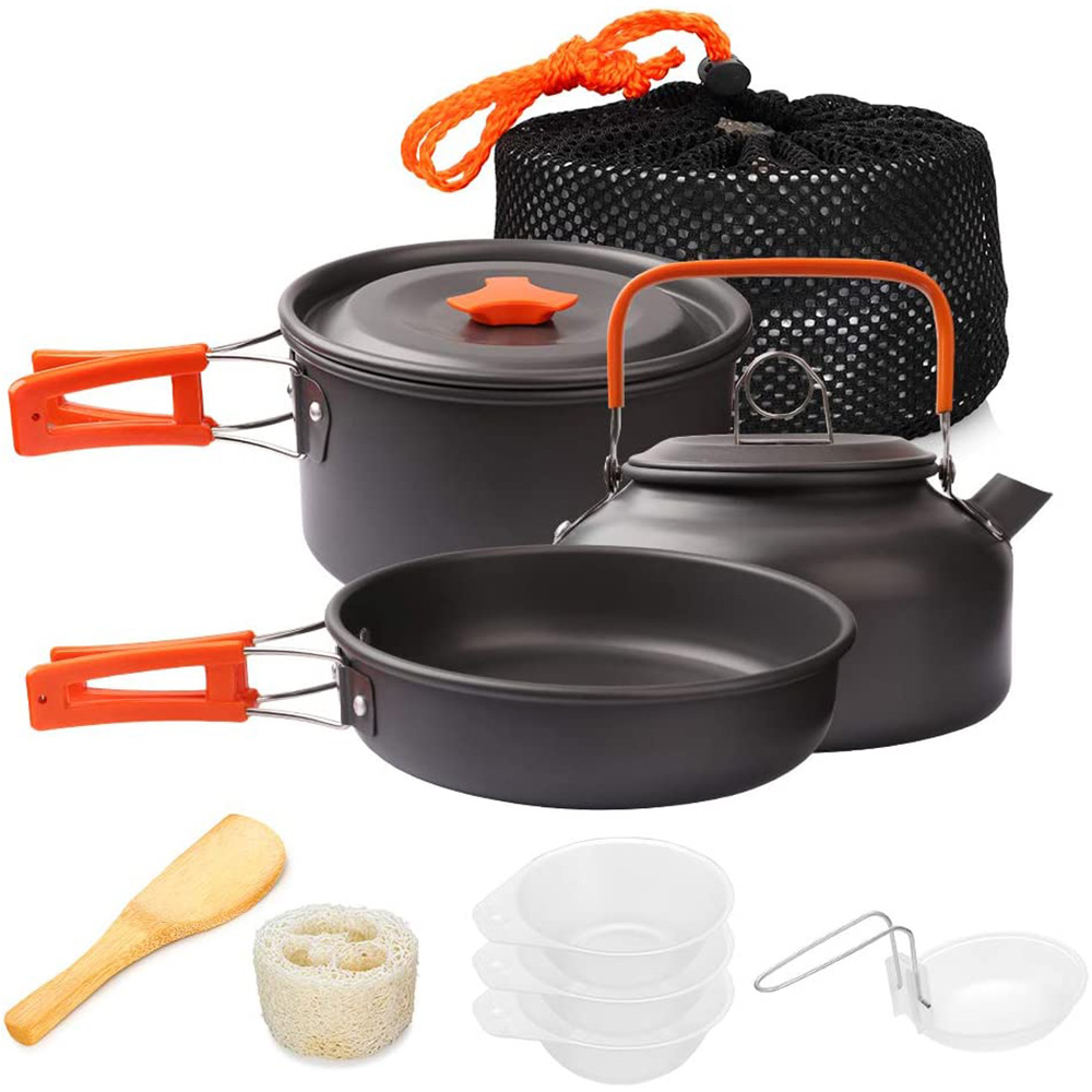 1pcs/1set Camping Cookware Kit - Camping Cooking Pots And Pans review and price