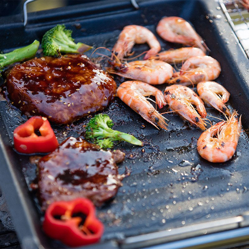 Outdoors Thick Square Grill Pa - Camping Cooking Frying Pan review and price