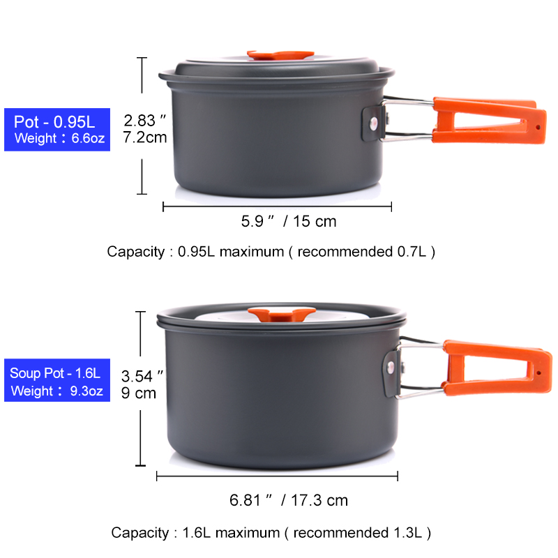 Widesea Camping Outdoor Cookwa - Camping Cooking Pots And Pans review and price