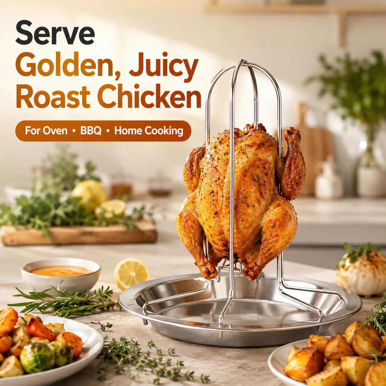 Portable Whole Chicken BBQ Gri - Camping Cooking Grill review and price