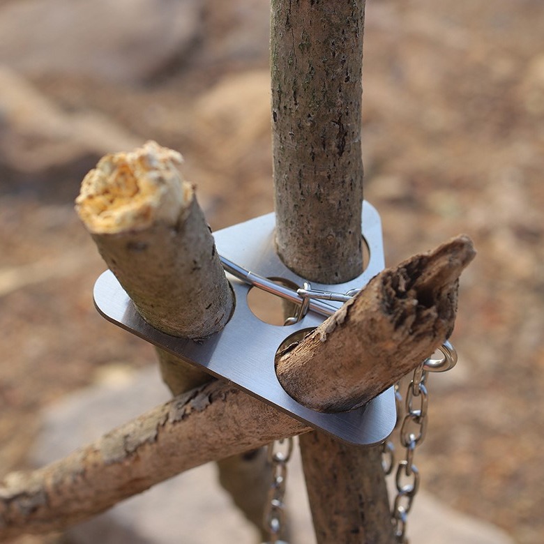 Stainless Steel Camping Tripod - Camping Cooking Pots And Pans review and price
