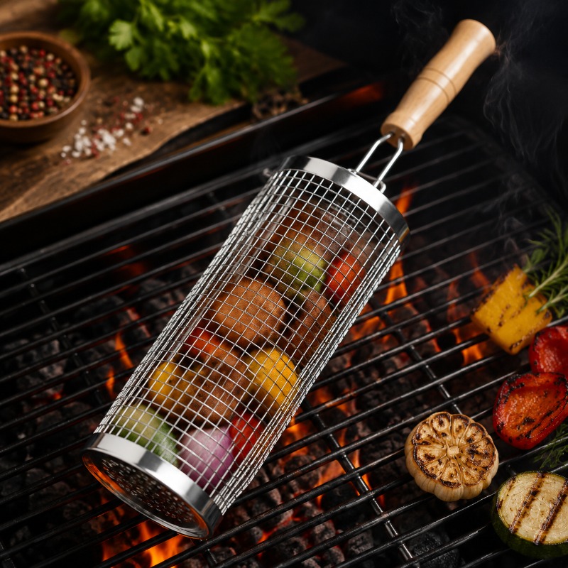 Round Barbecue Grill Basket Se - Camping Cooking Grill review and price