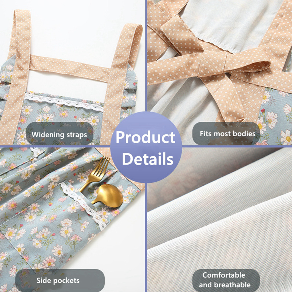 Retro woman Floral Aprons BBQ  - Camping Cooking Apron review and price