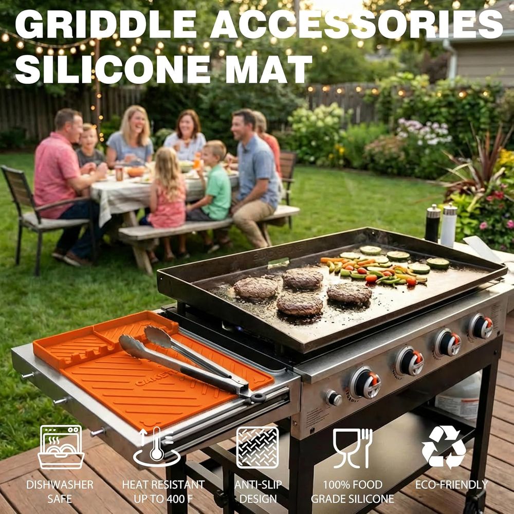 Silicone Grill Mats or Griddle - Camping Cooking Grill review and price