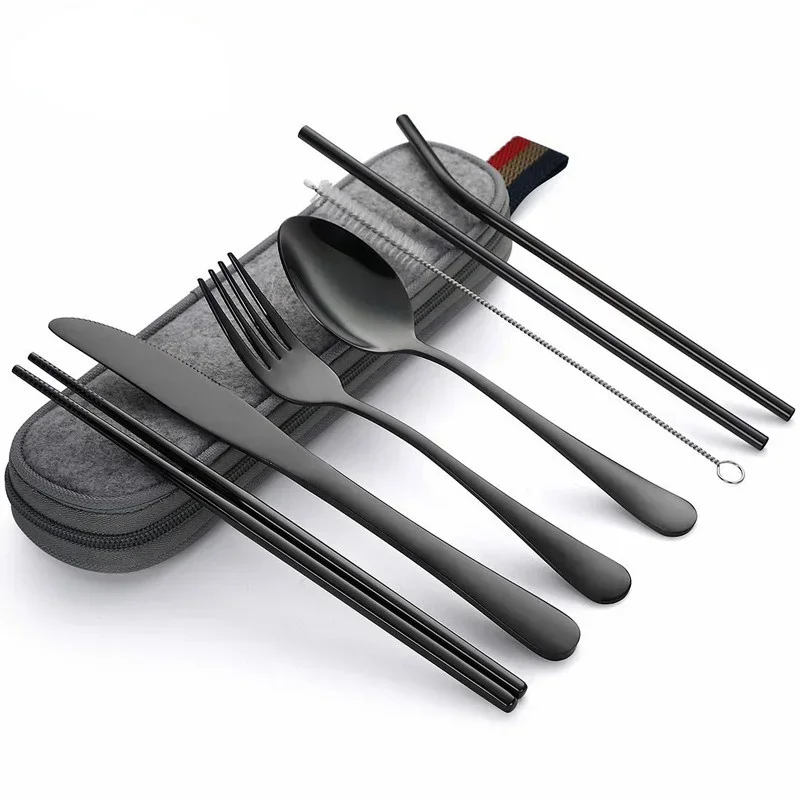 8Pcs/set Tableware Reusable Tr - Camping Cooking Knife Set review and price