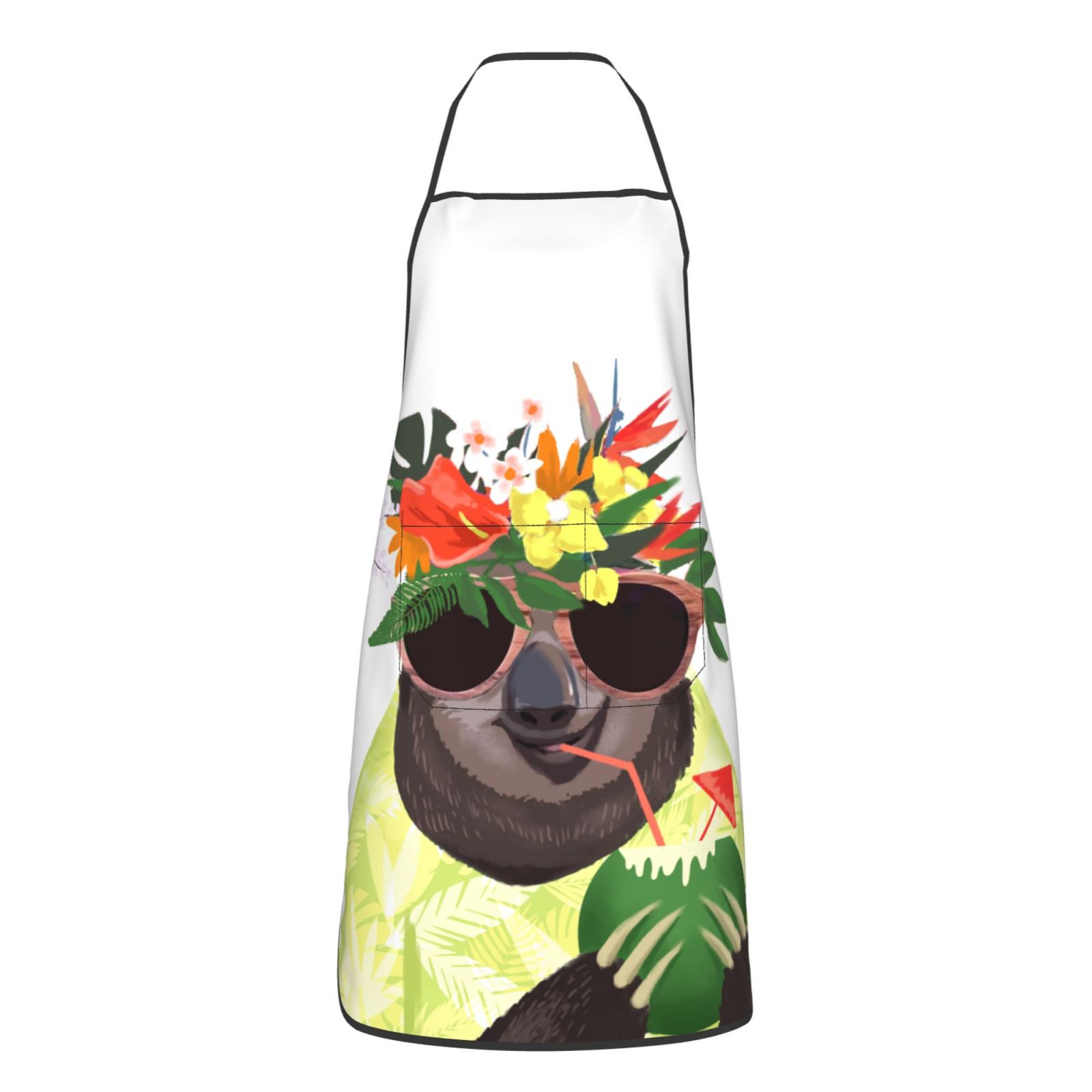 1pc Adult Apron Sloth Print Re - Camping Cooking Apron review and price