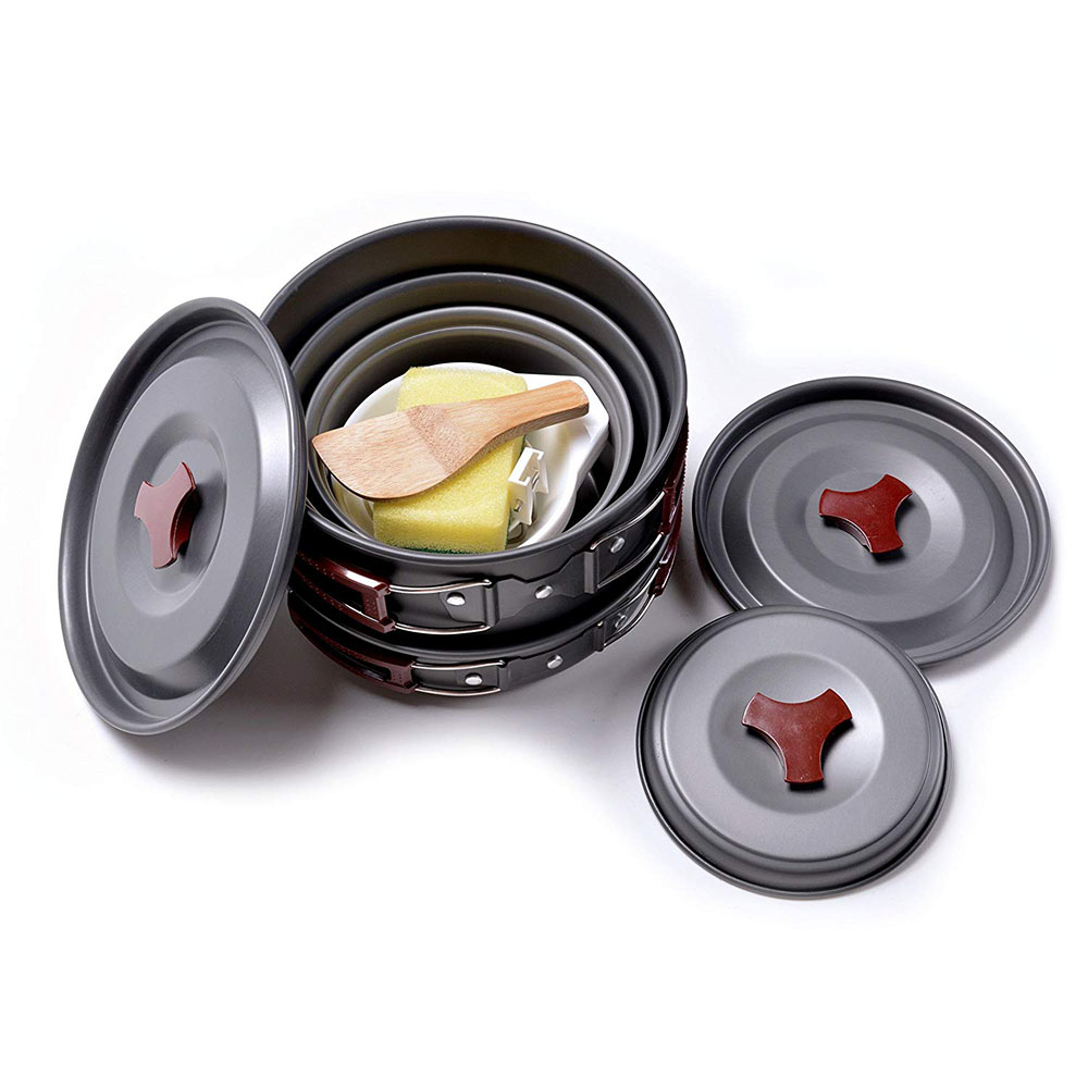 Outdoor Camping Cookware Kit N - Camping Cooking Pots And Pans review and price