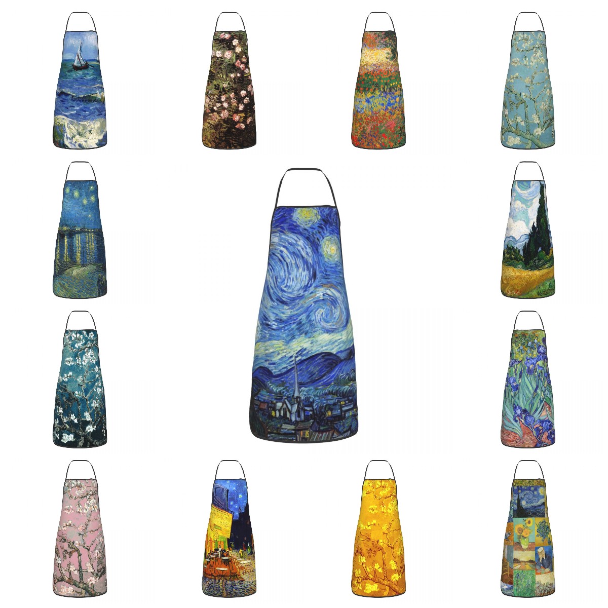 Bib Vincent Van Gogh Starry Ni - Camping Cooking Apron review and price